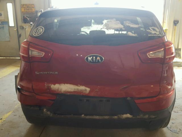 KNDPB3A20D7430652 - 2013 KIA SPORTAGE B RED photo 9