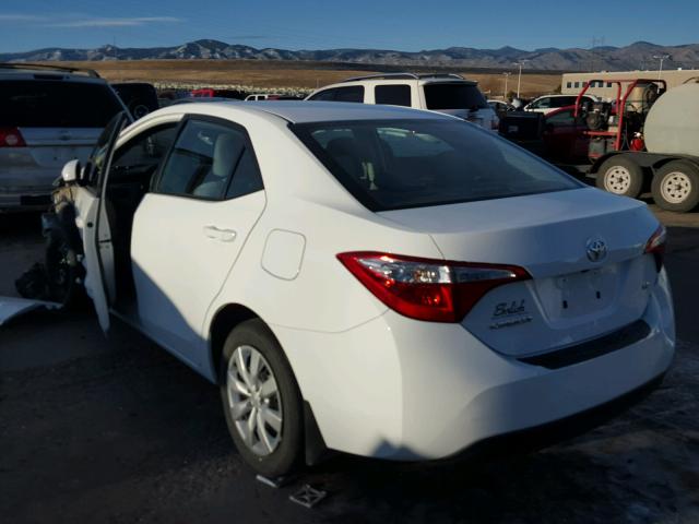 5YFBURHE7FP277826 - 2015 TOYOTA COROLLA L WHITE photo 3