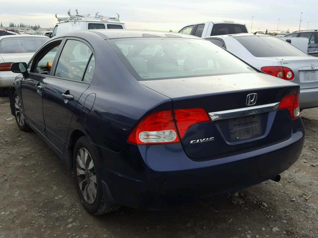 2HGFA1F8XBH500242 - 2011 HONDA CIVIC EX BLUE photo 3