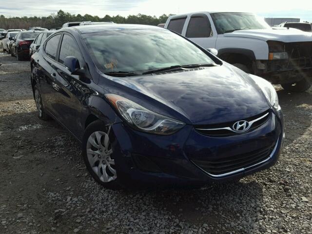 5NPDH4AE7DH183286 - 2013 HYUNDAI ELANTRA GL BLUE photo 1