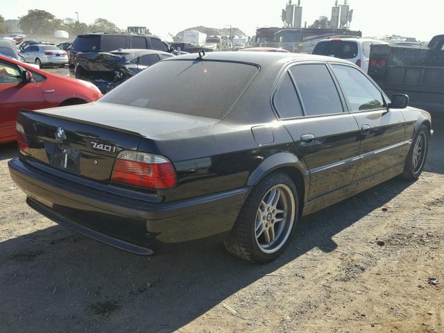 WBAGG83481DN86302 - 2001 BMW 740 I AUTO BLACK photo 4