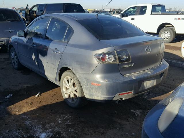 JM1BK12F271719037 - 2007 MAZDA 3 I GRAY photo 3