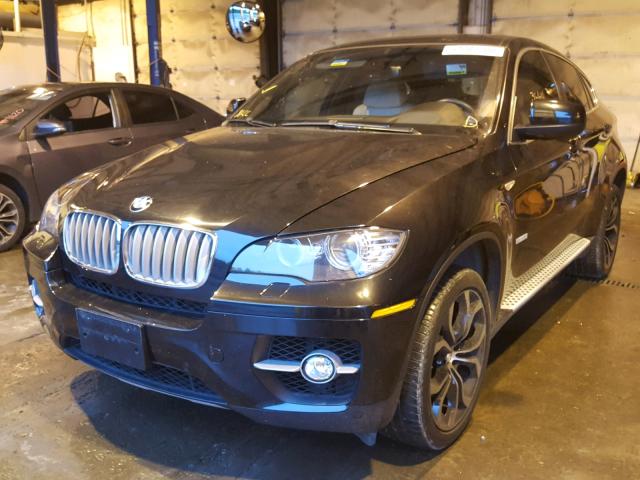 5UXFH0C50ALC66324 - 2010 BMW X6 HYBRID BLACK photo 2
