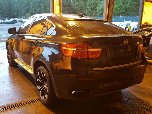 5UXFH0C50ALC66324 - 2010 BMW X6 HYBRID BLACK photo 3
