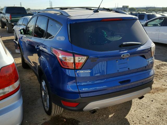 1FMCU0J92HUD87343 - 2017 FORD ESCAPE TIT BLUE photo 3