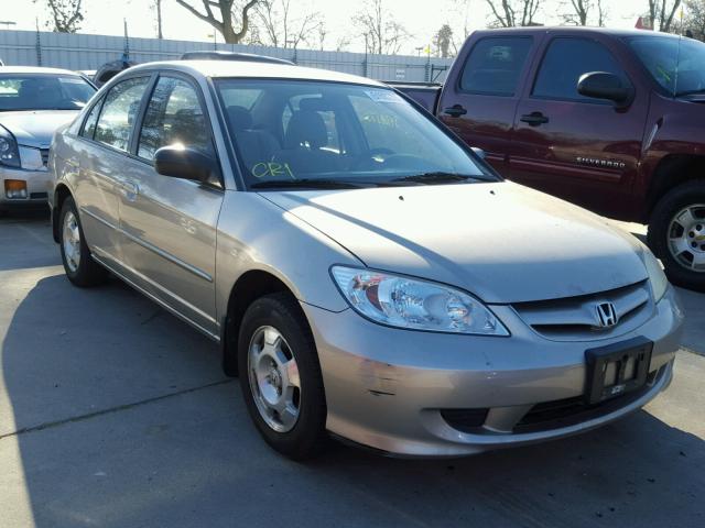 2HGES16695H624823 - 2005 HONDA CIVIC LX GOLD photo 1