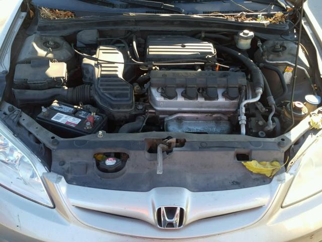 2HGES16695H624823 - 2005 HONDA CIVIC LX GOLD photo 7