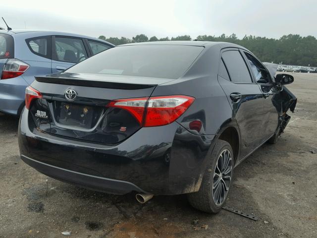 2T1BURHE5GC689681 - 2016 TOYOTA COROLLA L BLACK photo 4