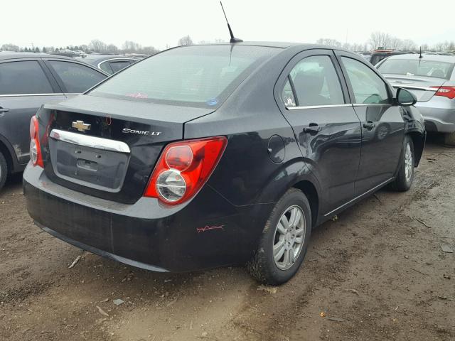 1G1JC5SH6C4151815 - 2012 CHEVROLET SONIC LT BLACK photo 4