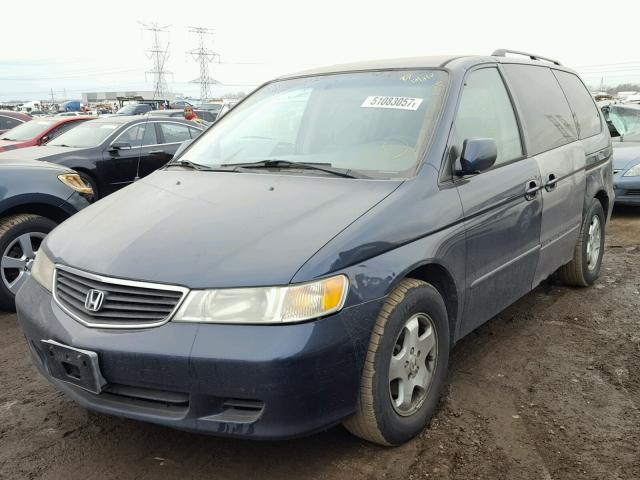 2HKRL1860XH529684 - 1999 HONDA ODYSSEY EX BLUE photo 2