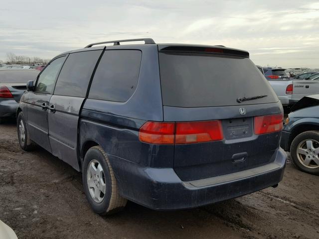 2HKRL1860XH529684 - 1999 HONDA ODYSSEY EX BLUE photo 3