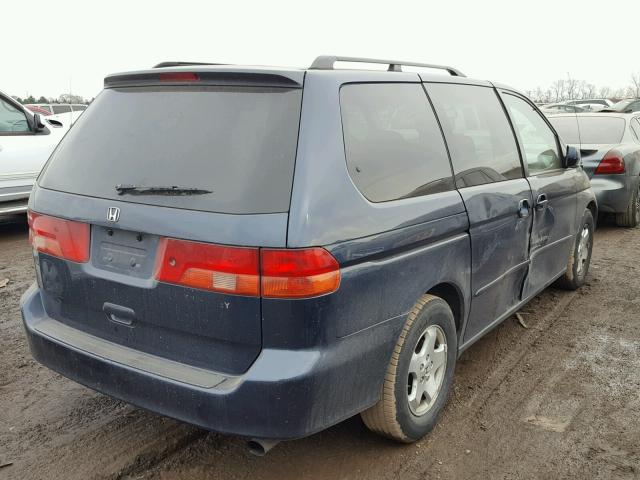 2HKRL1860XH529684 - 1999 HONDA ODYSSEY EX BLUE photo 4