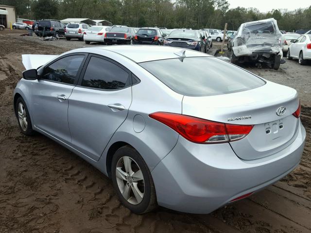 5NPDH4AE8CH102746 - 2012 HYUNDAI ELANTRA GL SILVER photo 3