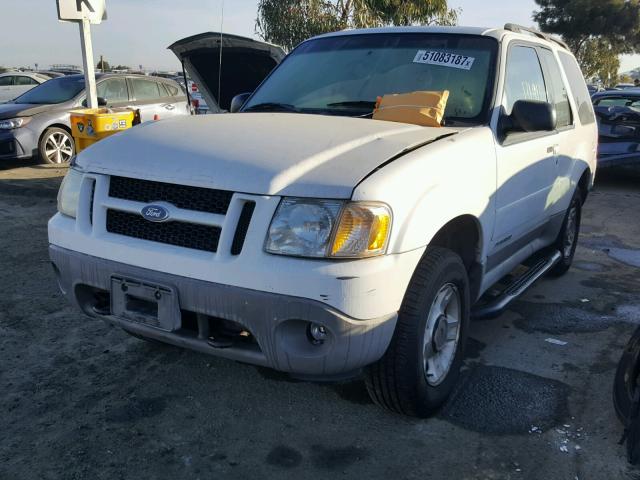 1FMYU60E41UC87063 - 2001 FORD EXPLORER S WHITE photo 2