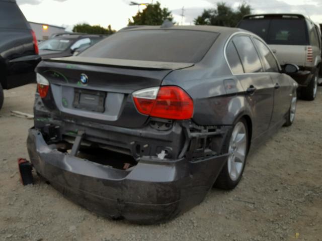 WBAVB77588NH78135 - 2008 BMW 335 I CHARCOAL photo 4