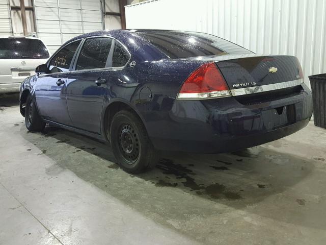 2G1WB58K181265879 - 2008 CHEVROLET IMPALA LS BLUE photo 3