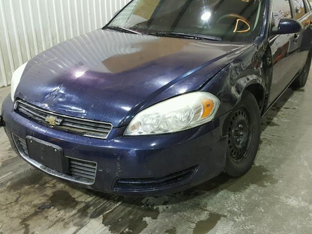 2G1WB58K181265879 - 2008 CHEVROLET IMPALA LS BLUE photo 9