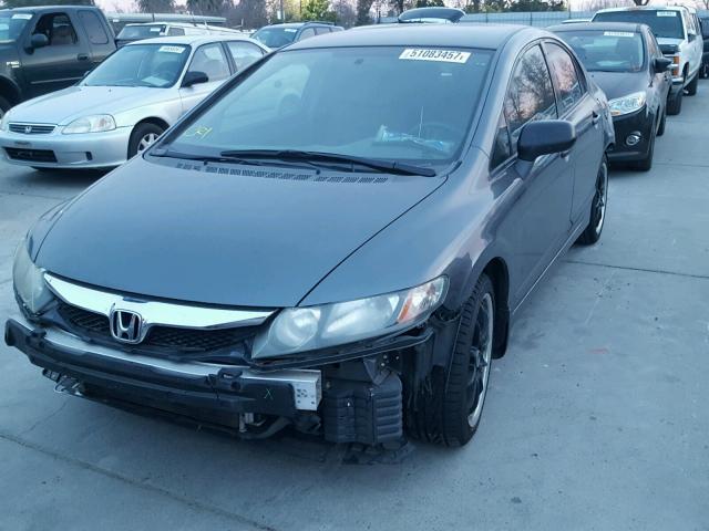 2HGFA1F33AH503132 - 2010 HONDA CIVIC VP GRAY photo 2