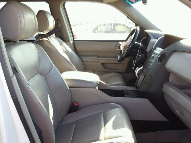 5FNYF48549B042954 - 2009 HONDA PILOT EXL Սպիտակ լուսանկար 5