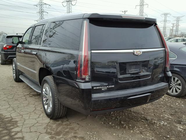 1GYS4RKJ8FR570544 - 2015 CADILLAC ESCALADE E BLACK photo 3