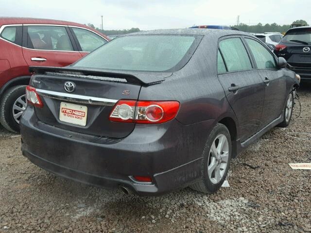 5YFBU4EE6DP219601 - 2013 TOYOTA COROLLA BA GRAY photo 4