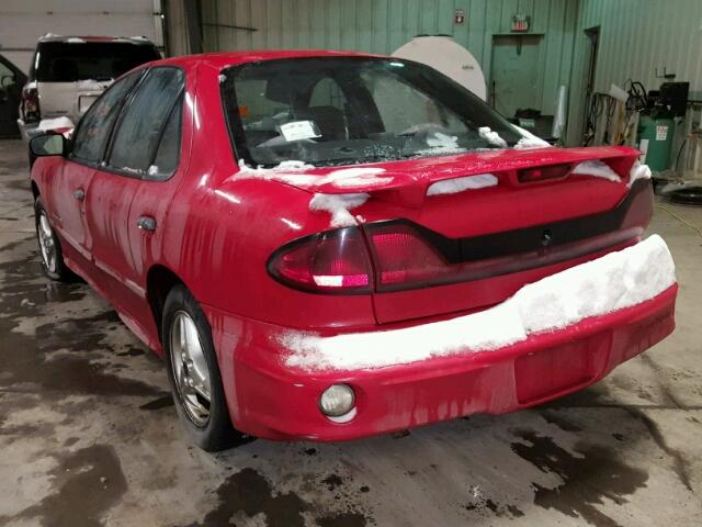 3G2JB52FX4S127886 - 2004 PONTIAC SUNFIRE SL RED photo 3