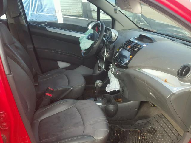 KL8CD6S95DC547830 - 2013 CHEVROLET SPARK 1LT RED photo 5