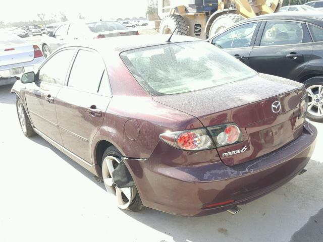 1YVHP80C285M32735 - 2008 MAZDA 6 I BURGUNDY photo 3