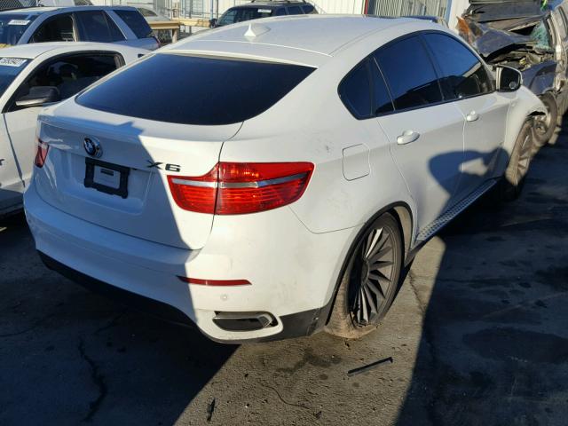 5UXFG83589LZ94127 - 2009 BMW X6 WHITE photo 4