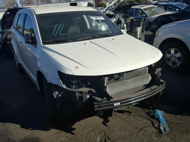 3C4PDCAB7ET226986 - 2014 DODGE JOURNEY SE WHITE photo 1