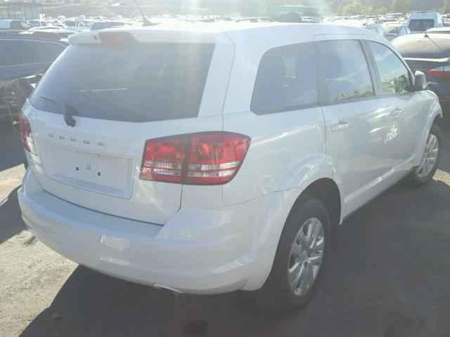 3C4PDCAB7ET226986 - 2014 DODGE JOURNEY SE WHITE photo 4