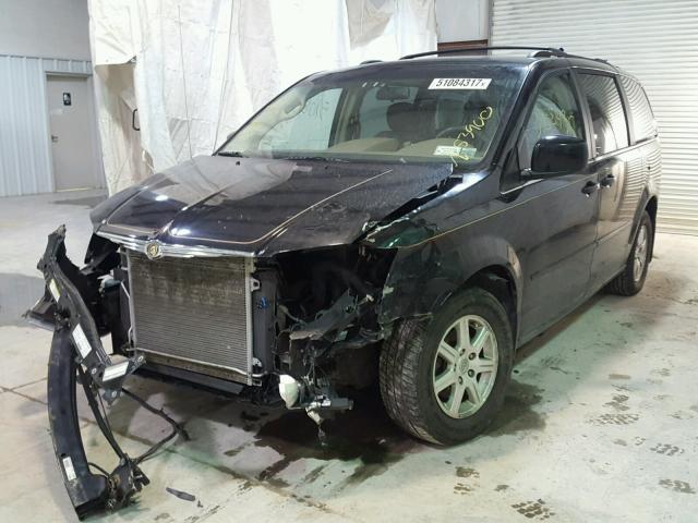 2A8HR54PX8R128592 - 2008 CHRYSLER TOWN & COU BLACK photo 2