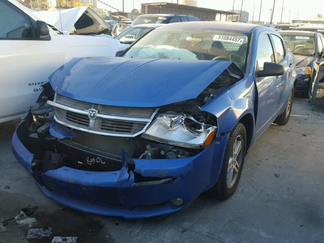 1B3LC56K28N601565 - 2008 DODGE AVENGER SX BLUE photo 2