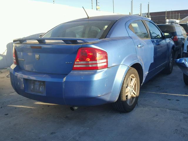 1B3LC56K28N601565 - 2008 DODGE AVENGER SX BLUE photo 4