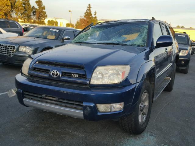 JTEZT17R038001806 - 2003 TOYOTA 4RUNNER LI BLUE photo 2