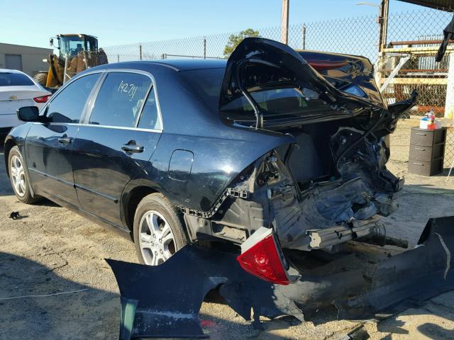 1HGCM56327A067494 - 2007 HONDA ACCORD SE BLACK photo 3