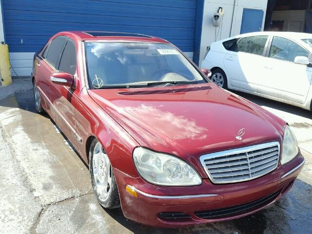 WDBNG76J63A377360 - 2003 MERCEDES-BENZ S 600 MAROON photo 1