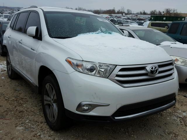 5TDYK3EH0DS097622 - 2013 TOYOTA HIGHLANDER WHITE photo 1