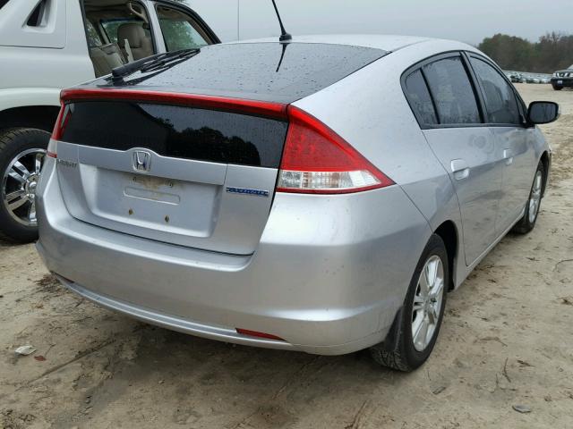 JHMZE2H7XAS008262 - 2010 HONDA INSIGHT EX SILVER photo 4