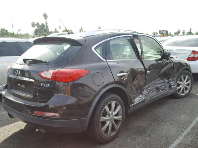 JNKAJ09F08M358078 - 2008 INFINITI EX35 BASE MAROON photo 4