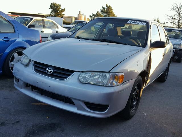 1NXBR12E42Z590160 - 2002 TOYOTA COROLLA CE SILVER photo 2