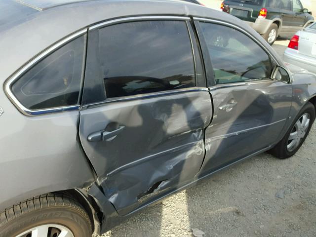 2G1WT58K069136219 - 2006 CHEVROLET IMPALA LT GRAY photo 9