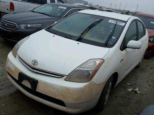 JTDKB20U993492542 - 2009 TOYOTA PRIUS WHITE photo 2