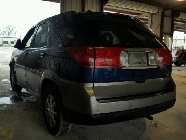 3G5DA03E53S556914 - 2003 BUICK RENDEZVOUS BLUE photo 3