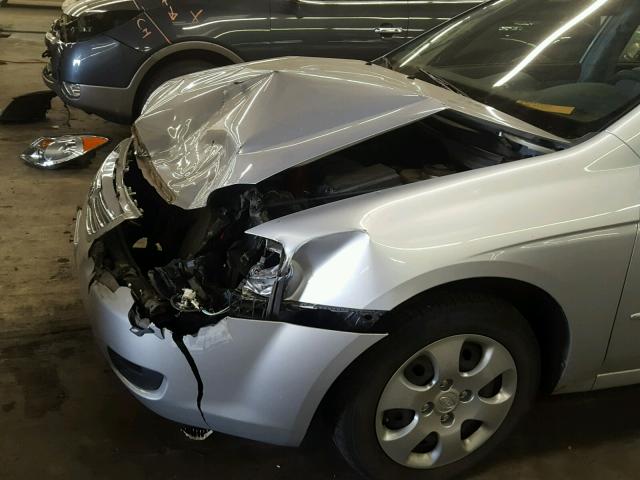 KNAFE121X75415408 - 2007 KIA SPECTRA EX SILVER photo 9