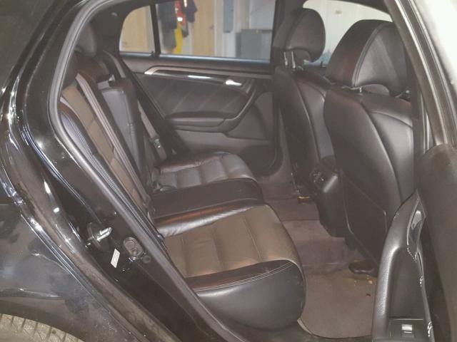 19UUA76627A005287 - 2007 ACURA TL TYPE S BLACK photo 6