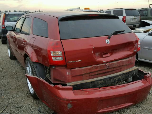 2D4FV48V55H167155 - 2005 DODGE MAGNUM SXT RED photo 3