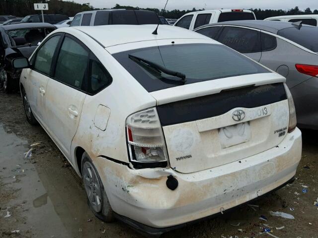 JTDKB20U493528086 - 2009 TOYOTA PRIUS WHITE photo 3