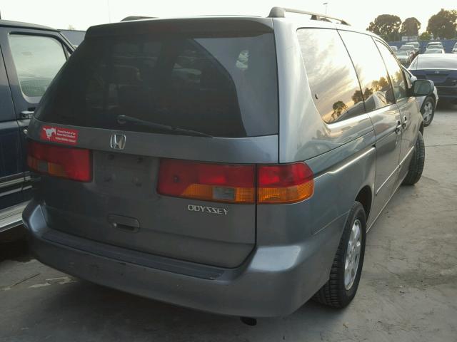 5FNRL18002B018334 - 2002 HONDA ODYSSEY EX GREEN photo 4