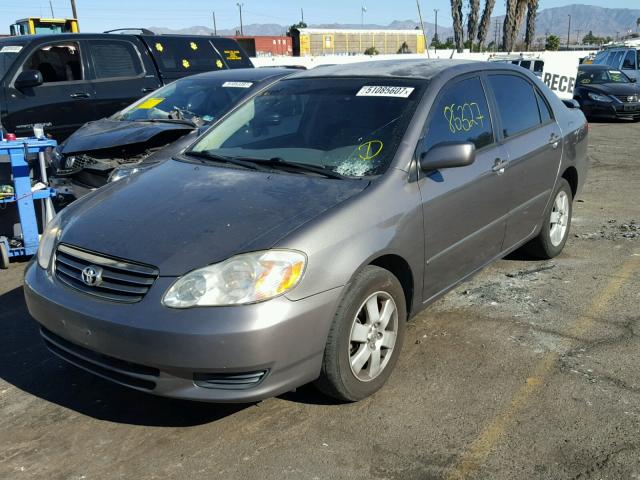 1NXBR32E74Z258583 - 2004 TOYOTA COROLLA CE GRAY photo 2